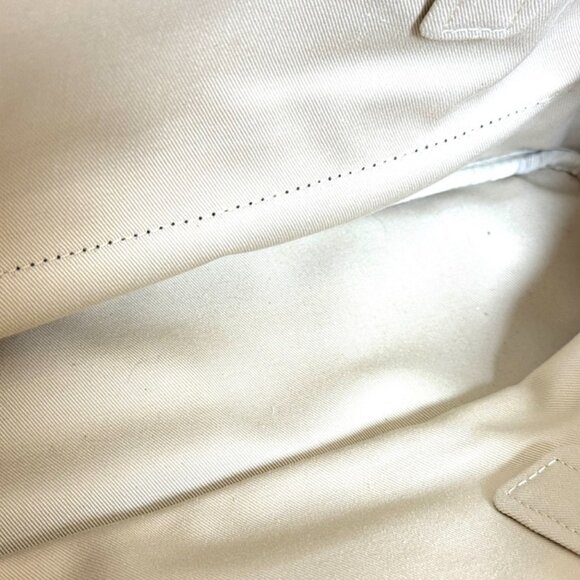 Coach Leather Canvas Striped Brown Yellow & Tan Satchel Bag . New With Tags - Picture 11 of 14